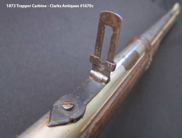 Winchester 1873 Trapper Carbine Reversed Rear Sight